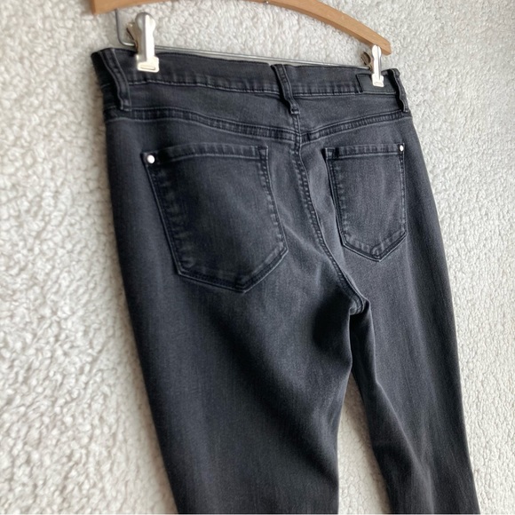 DKNY Women's Ave B Ultra Skinny charcoal gray black jeans, Sz 6 - Picture 13 of 16